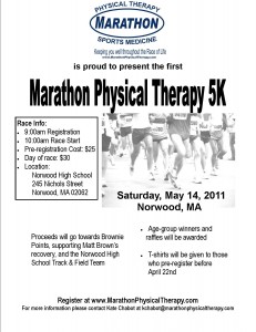 Marathon Physical Therapy 5K Race Flyer