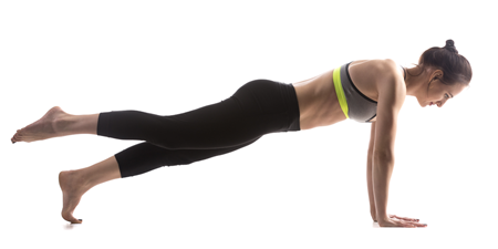 woman doing strenght and fitness exercises as part of a fitness coaching program